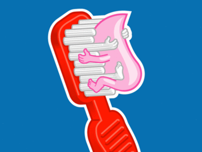 牙刷与牙膏的爱恋